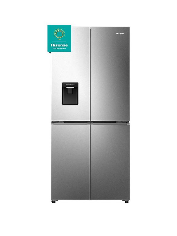 Hisense PureFlat Slim RQ5P470SMIE Total No Frost American Fridge Freezer with My Fresh Choice zone - Stainless Steel